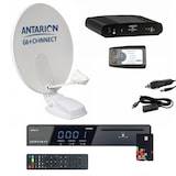 thumbnail of Parabole Satellite Automatique 85cm Microperforée + Récepteur Tntsat Hd + Positionneur Usage Non Intensif Antarion