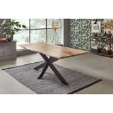 thumbnail of Tischplatte Baumkante massiv Akazie natur 260 x 100 MILO