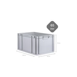 thumbnail of PROREGAL SparSet 5x Eurobox NextGen Economy, Griffe zu, HxBxT 32x40x60cm, 65 Liter, Eurobehälter, Box, Transportbehälter