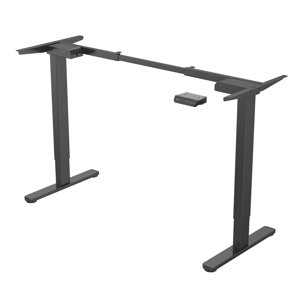 SVITA DOBON bureau onderstel elektrisch voor tafelblad in hoogte verstelbare tafelpoten geheugenfunctie dubbele motor metaal zwart