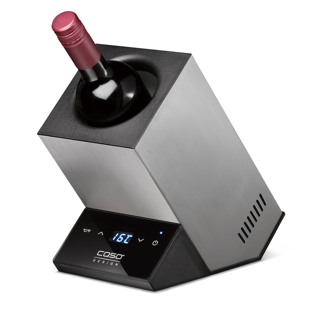 Caso Design - WineCase One Acero inoxidable - Enfriador de vino - 1 botella - Acero inoxidable