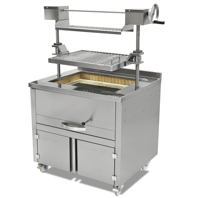 Maquimport - Barbacoa profesional a carbón o leña de 940 mm