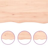 thumbnail of vidaXL Wandregal 100x20x2 cm Massivholz Eiche Unbehandelt