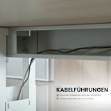 thumbnail of bümö manuell höhenverstellbarer Schreibtisch 120x80 cm in Buche - PC Tisch höhenverstellbar & klein, höhenverstellbarer Tisch Büro, kleiner