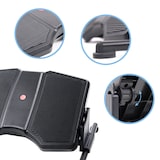 thumbnail of Reposapiés PODI II ajuste de altura plástico negro hjh OFFICE