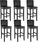thumbnail of tectake Barhocker aus Kunstleder - 6er Set schwarz