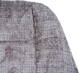 thumbnail of Décoshop26 - 360° drehbarer Esszimmerstuhl mit braunem Chenille-Stoffbezug und mattschwarzen Stahlbeinen 04_0009896