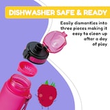 thumbnail of schmatzfatz Trinkflasche Sportflasche 500 ml 24 cm Tritan Fuchsiafarben
