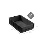 thumbnail of PROREGAL 24x Leitfähige Industriebox 300 B | HxBxT 8,1x18,3x30cm | 3,4 Liter | ESD, Sichtlagerkasten, Sortimentskasten, Sortimentsbox