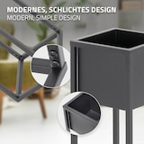 thumbnail of ML-Design Blumenständer 2er Set schwarz, Metall, 50 & 70 cm Höhe, moderne Pflanzenständer