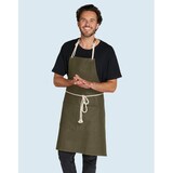 thumbnail of CORSICA - Cord Bib Apron with Pocket: One Size / Olive