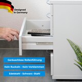 thumbnail of Schubladenschienen 2 STÜCK 1 Paar SCHWARZ Teilauszug Schubladenauszug Rollenauszug Kugelauszug 470mm