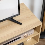 thumbnail of HOMCOM Móvel de TV Moderno com 2 Portas e 2 Prateleiras de Armazenamento para Televisores de até 46" 110x39x48,8cm Madeira e Branco