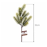 thumbnail of Künstliche Tannenzweige 35cm Dekozweige Kunstzweige PE Spritzguss wie echt grün