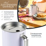 thumbnail of HMF 48000-07 Spendendose mit Griff, 14,5 x 10 cm, Lichtgrau