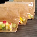 thumbnail of Garcia de Pou 100 Unités - Récipients Avec Base Et Fenêtre 'Turtle Pack' 50 G/M2 + 15 Pp 27+4/4X15 Cm Naturel Kraft