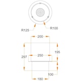 thumbnail of Bruciatore a bioetanolo tondo con vetro biocamino rotondo d.25 cm ROUND250