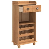 thumbnail of vidaXL Weinschrank ASKIM Honigwachs 57 x 37 x 114 cm