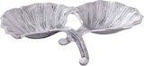 thumbnail of Dekoschale Schale Masterbox 18-teilig Aluminium Ginkgo 2 Blatt Blattschale : silber