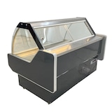 thumbnail of Gasfrit – Fleischtheke Schwarz – 1500 x 1050 x 1200 mm – Statische Kühlung – Gebogenes Glas