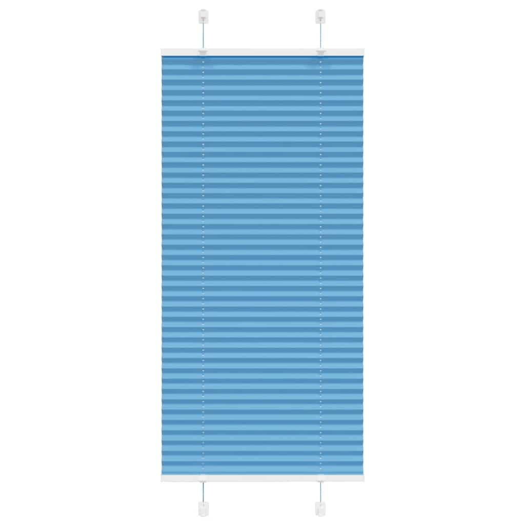 vidaXL Plissee Blau 65x100 cm Stoffbreite 64,4 cm Polyester