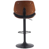 thumbnail of Lot de 2 tabourets de bar Clawson en similicuir Noyer / Noir/Noir