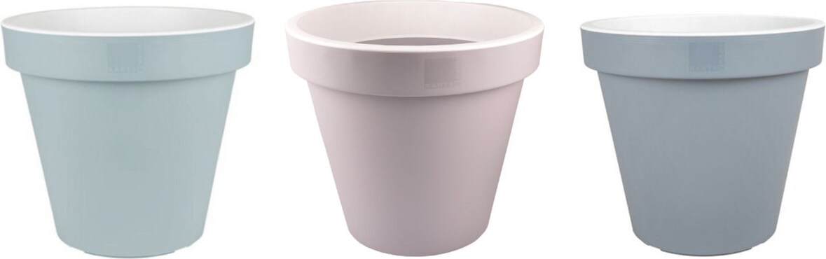 Großer Pflanztopf 30x26 Kunststoff dekorativer Blumentopf Pastell-Farbton 30