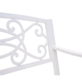 thumbnail of Tuinbank HWC-F44, parkbank, 2-zits gepoedercoat staal ~ wit