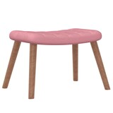 thumbnail of vidaXL Schaukelstuhl mit Hocker Samt Rosa