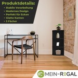 thumbnail of Coemo Eckregal Corner 60 Schwarz Bücherregal Holz Standregal Eckregal