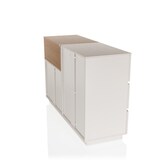 thumbnail of Sideboard MELMO S 120x40x76 cm 5 Schubladen weiß/eiche hjh LIVING