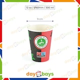 thumbnail of DayBays 1000 Stk. Kaffeebecher 12oz/300ml Ø9cm " Coffee To Go Becher " Pappe mit PE-beschichtet