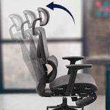 thumbnail of Chaise de bureau Reston Noir / Gris