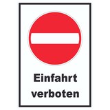 thumbnail of Einfahrt verboten Schild Einbahnstrasse A1 (594x841mm)