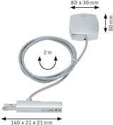 thumbnail of Paulmann URail Einspeisung Kabel   2m max. 1000W Chrom matt 95416