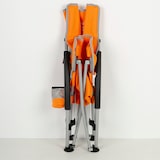 thumbnail of Aktive Silla de playa plegable baja y transpirable naranja c/posavasos
