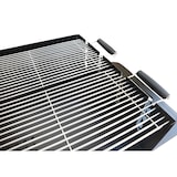 thumbnail of METRO PROFESSIONAL Barbacoa de carbón con ruedas, 137 x 68 x 94 cm, funda protectora y mesa lateral, acero/acero inoxidable, negro