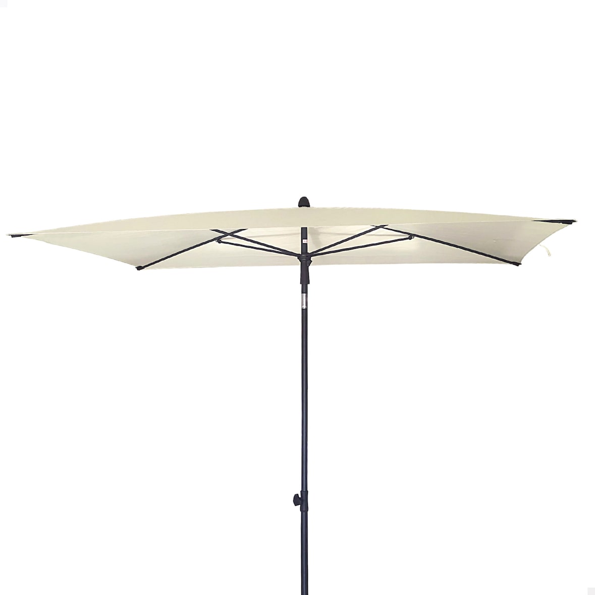 Aktive Parasol jardín rectangular inclinable 200x125 cm crema UV30