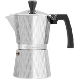thumbnail of Officine Standard Caffettiera Diamantata Manico Antiscottatura Alluminio, Argento, Capacità 6 Tazze