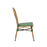 thumbnail of Chaise de terrasse LOUVRE - Tressage vert et beige