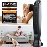 thumbnail of Brandson Turmventilator mit Timer, Silent ECO Green, DC Standventilor mit Fernbedienung, Säulenventilator inkl. Oszillation, Ventilator, sehr leise