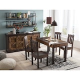 thumbnail of SIT Möbel Eettafel 140 x 70 cm | gerecycleerd oud hout bruin | met fijn houtsnijwerk | B 140 x D 70 x H 76 cm | 05114-30 | Serie ALMIRAH