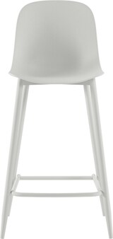 thumbnail of Frida Hocker aus weißem Polypropylen mit Metallbeinen, skandinavisches Design, ergonomischer Sitz für Küche und Wohnzimmer - Om/Frida