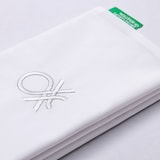 thumbnail of Benetton - Conjunto de Cama 2Pc (Capa de Edredão 135X200Cm + Fronha 80X80Cm) 200Tc 100% Algodão Branco e Cinzento P&B Be