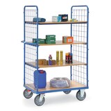 thumbnail of Etagenwagen, Tragl. 600kg, 4 Etage(n), Ladefl. LxB 1000x600mm, Holzböden, RAL5007