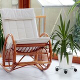 thumbnail of Relaxdays Pflanzenroller, Mit Bremse, Blumenroller, Rund, HBT: ca. 6 x 32 x 32 cm, silber