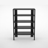 thumbnail of Coemo Schuhregal `Charlie` Standregal Schwarz Bücherregal Holz MDF LxTxH: 60x32x87 cm