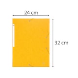 thumbnail of Exacompta 55959E 25x Sammelmappe mit Gummizug und 3 Klappen, Scotten Colorspan-Karton 600g/qm, für Format DIN A4 - Gelb