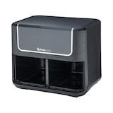 thumbnail of Swiss Home - 2100-W-Heißluftfritteuse mit zwei 3-Liter-Fächern und 8 Kochprogrammen