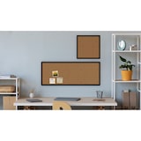 thumbnail of ALLboards Tableau en liège 100×40 cm cadre en bois laqué NOIR